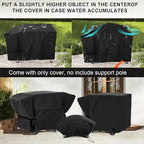 NettyPro Griddle Cover for Blackstone 28" Griddle with Single Shelf, Waterproof Heavy Duty 2 Burner Flat Top Gas Grill Cover 28" Cooking Station Camping, Black