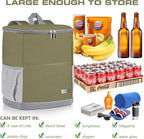 Insulated Cooler Backpack Outdoor - Leak Proof Backpack Cooler 30 Cans, Waterproof Lightweight Cooler Bag for 12h Hot/Cold Retention - Soft Cooler for Travel, Camping, Beach, Lunch