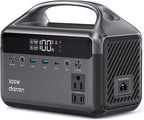 DaranEner Portable Power Station, 300W (Surge 600W) 192Wh(60,000mAh) Power Bank with 110V AC Outlet, LiFePO4 Battery for Home Emergency, Camping, Travel,& Outdoor Electronics(Option Solar Generator)