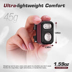 EverBrite 400LM Rechargeable Headlamp, 1.59 oz Lightweight & Comfortable Head Lamp with Hat Clip, IP67 Waterproof, White/Red/Green Light, 7 Modes for Running, Camping and Backpacking-Purple