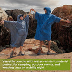 ATEPA Wearable Sleeping Bag, Recycled Warm Winter Camping Blanket Wearable Poncho for Outdoor, Stadium Sports Women Men