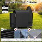 Grill Cover for Pit Boss 820 Deluxe/Pro 850,[900D Strong Tear-Resistant] Rip-Proof Pellet Smoker Cover for Pitboss,Waterproof Grill Cover for Pit Boss Pro Series 820/850,Competition 820/850