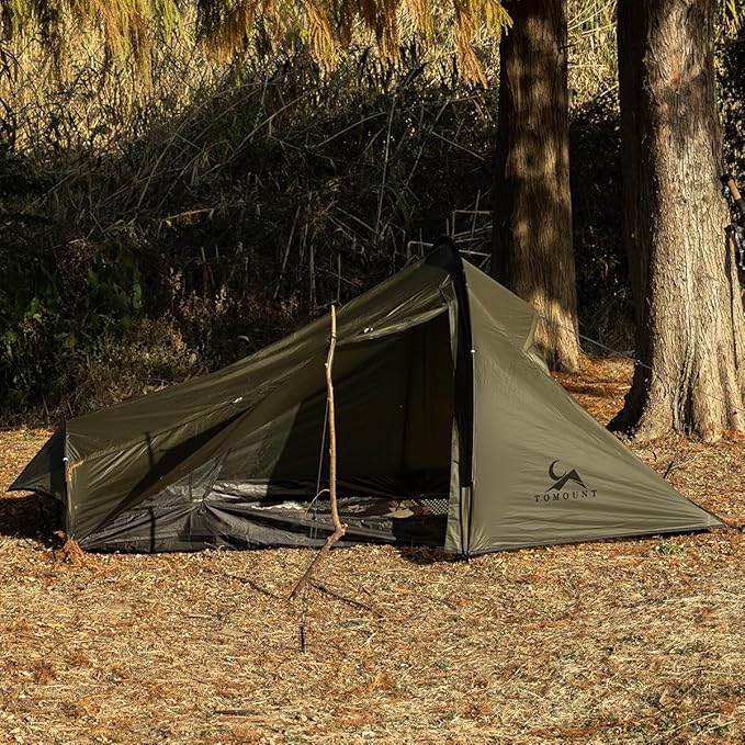 Ultralight Bivy Tent 1 Person Waterproof Solo Tent with 39.4" Peak Height for Camping, Hiking, Motorcycle and Backpacking