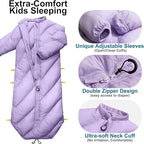 Walkable Toddler Sleeping Bags for Kids, Boys Girls (2T-4T) - Puffy Camping Sleeping Sack for Indoor, Outdoor, Travel, Sleepover, Slumber Party (up to 46 in)- Machine Washable, Lightweight