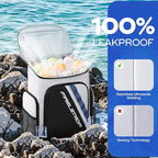 Maelstrom Backpack Cooler,36 Can Cooler Backpack,Soft Cooler Bag Insulated Leakproof,Lightweight Ice Chest Backpack,Travel Cooler Lunch Backpack for Camping,Hiking,Beach