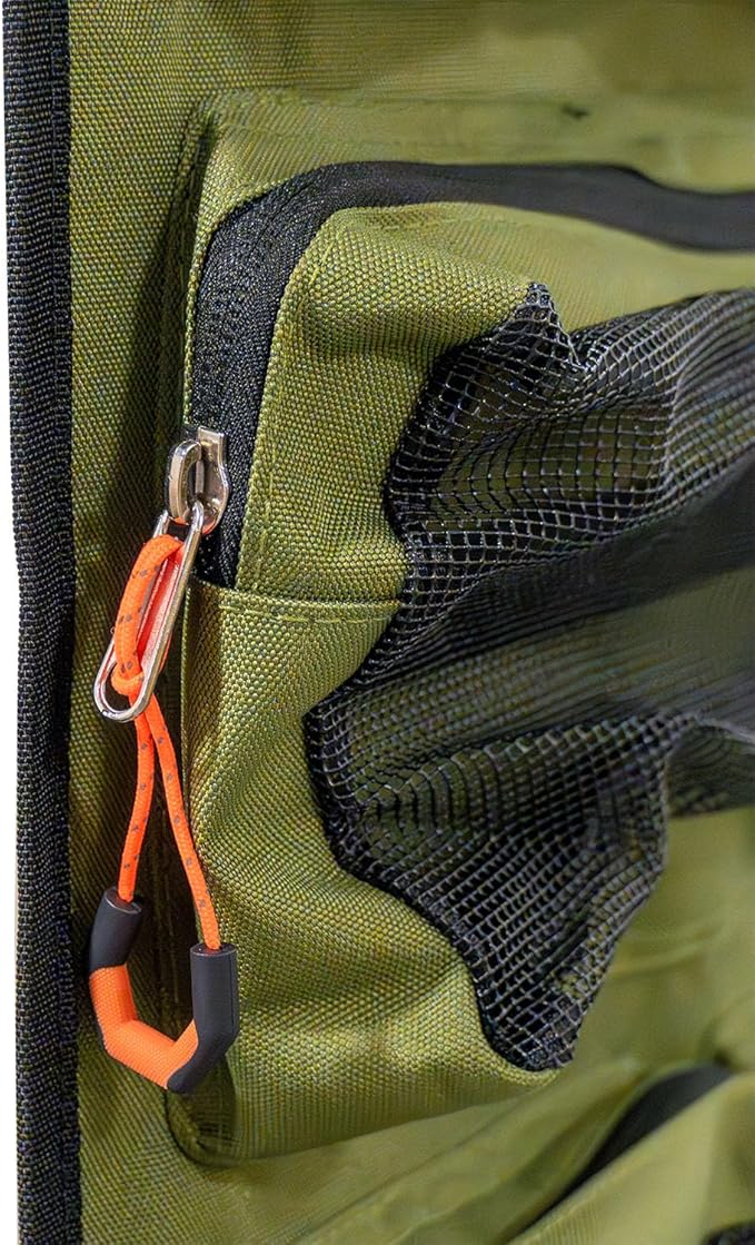 Utility Hanger - Camping Supplies Storage, Hanger for Awnings or Roof Top Tents, 6 Zippered Pockets