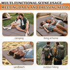 Double Sleeping Pad Closed Cell Foam Pad with Bag for Camping Backpacking Lightweight Mat, 72 x 45.67 in Moisture-Proof Mattress Portable for Outdoor Hiking Mountaineering