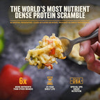 Homestyle Scramble Eggs High Protein Meal (10 Servings) Freeze Dried Prepper Supplies & Emergency Food Supply, 40 Essential Nutrients, Shelf Stable Up to 25 Years, One Can