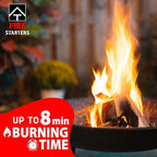 Instant Fire Starter Lighters Multipack - 100 Odourless Firelighters Sachets in Tube Storage Box. Fire Lighters for Wood Burners, Fire Logs, Charcoal BBQ. Waterproof Firelighters for Open Fires
