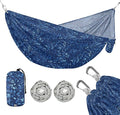 Dark Blue Leaves Hammocks Cloth Hammock for Camping Travel Accessories