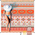 Beach Blanket Waterproof Sandproof Extra Large Beach Mat 79" X 83"/120"x108"for 1-8 Adults Quick Drying Durable Outdoor Picnic Mat for Beach Travel Camping Hiking