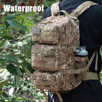 Military Tactical Backpack 25L Day Backpack for Men Molle Army 3 Days Assault Pack Bug Out Bag Water Resistant and Heavy Duty Hiking Treeking Rucksack - Camouflage