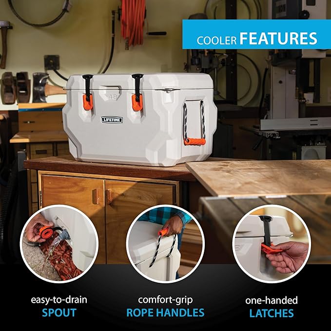 Lifetime Hard Cooler, High Performance Ice Chest