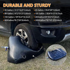 Water Storage Bladder, Water Tank 89 Gallon Foldable Portable Water Storage, Large Water Storage Containers with 3/4" PVC Spigot and Overflow Kit for Camping, Garden, Emergency Water Storage