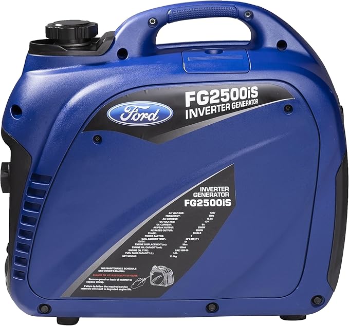 Ford 2300 Watt Gas Inverter Generator, Small Portable & Quiet, Home Use, Camping, Outdoor, CARB Compliant, Parallel Capability, Built Ford Tough, Generadores De Gasolina Silencioso, FG2300IS