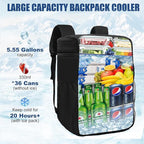 Backpack Cooler Insulated Leak Proof for Men Wowen 36 Cans Soft Cooler Backpack Insulated Waterproof Large Capacity Coolers Bag Portable for Lunch Camping Travel Picnic Hiking