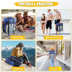 Backpack Cooler - AYAMAYA Upgrade Leakproof Cooler Backpack with Padded Top Handle, 40 Cans Large Waterproof Insulated Camping Coolers for Beach, Fishing, Picnic, Travel, BBQ