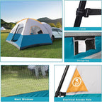 UNP SUV Dome Tent for Camping, Outdoor 6 Person Car Camping Tent, Easy Set Up SUV Tailgate Tent with Rainfly 10' x 10' Vehicle Camping Tent | for Camping, Outdoor, Car Camping Tent, Easy Set Up, SUV Tailgate Tent, with Rainfly