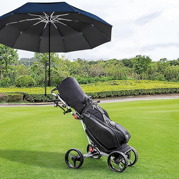 UPF 50+ Beach Umbrella with Adjustable Universal Clamp