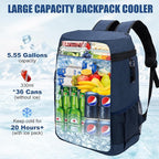 Backpack Cooler Insulated Leak Proof for Men Wowen 36 Cans Soft Cooler Backpack Insulated Waterproof Large Capacity Coolers Bag Portable for Lunch Camping Travel Picnic Hiking
