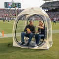 Sports Tent Pop Up Shelter – Waterproof Outdoor Bubble Tent with Floor Mat & Top Cover, 2/4 Person Clear Bubble Tents for Sports Events, Camping, Cheering and Fishing