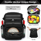Laripwit 54/40 Cans Backpack Cooler Insulated Leak-Proof Large Cooler Backpack Double Deck Lunch Backpack for Men Women - Perfect Soft Cooler Bag for Tactical, Camping, Picnic, Beach, Hiking