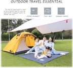 Hikeman Tent Footprint - Waterproof Camping Tarp, Heavy Duty Tent Floor Saver, Ultralight Ground Sheet Mat for Hiking, Backpacking, Hammock, Beach - Storage Bag Included(XXL-95”x83”)