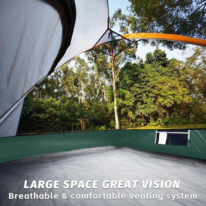 Camping Tent 2-4 Person, Waterproof Windproof Tent with Rainfly Easy Set up-Portable Dome Tents for Camping…