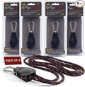 Rope Ratchet 1/4" Metal Rope Tie Down with Adjustable 8' Solid Braided Polypropylene Rope, Heavy Duty Cable Holds Up to 110 lbs Weight Capacity