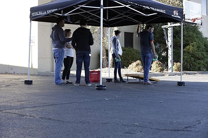 US Weight Fillable Canopy Weight Set of 4 with No-Pinch Design - Easy Installation and Removal to Secure Tents, Canopies, and Umbrellas at Outdoor Events
