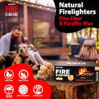 400 pcs Fire Starter - Natural Fire Starters for Campfires, Fire Pit, Pizza Oven, Fireplace, Smoker, BBQ, Pellet Stove & Wood - Fire Starters for Grill, Charcoal Starter