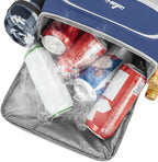 Cooler Backpack, 40 Cans Insulated Lunch Backpack Picnic Backpack for Men&Women, Durable Cooler Bag with 2 Leak Proof Compartments for Picnic, BBQ Camping, Lunch, Beach, Hiking, Blue