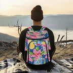 Tropical Pineapples Fruits Cooler Backpack Insulated Leak Proof Beach Cooler Bag Soft Lunch Picnic Hiking Camping Backpack Cooler
