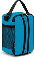 BEIMILY Lunch Box for Men Women Adults,Mini Insulated Lunch Bag for Office Work Picnic,Reusable Portable Lunchbox,Soft Cooler Tote Bag,6 can cooler bag,Mini,Gray Blue