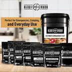 Ready Hour Breakfast Bucket (128 Servings), Emergency Food Supply, Emergency Food Kit, 25-Year Shelf Life Food, Survival Food Buckets, Long-Lasting Food Supply, Flood-Safe Container