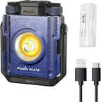 Fenix CL27R Camping Lantern Flashlight, 1600 lumens USB-C Rechargeable Waterproof Portable with White and Red LEDs and Lumentac Organizer for Hurricane Power Outage Emergency and Job Sites (Blue)