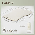Naturehike 2.56’’ Thickened TPU Car Mattress for SUV Camping, Self Inflating Sleeping Pad Memory Foam Car Air Mattress Queen for Outdoors, Travel, Home