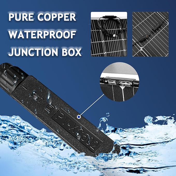 Solar Panel 150W/200W 36V Monocrystalline Lightweight Bendable Solar Panels 240° Ultra Flexible Solar Panel for Rv, Camping, Trailer, Camper, Yacht, Cabin,Tent and Other Scenes,150W