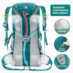 HOMIEE 50L Hiking Backpack Travel Bag Waterproof Camping Rucksack with Rain Cover Lightweight Backpacking Backpack