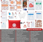 PTEROMY 150 Piece Mini First Aid Kit, Portable Small Emergency Kits Compact 1st Aid Kit for Car, Travel, Home, Camping, Outdoor, Hiking