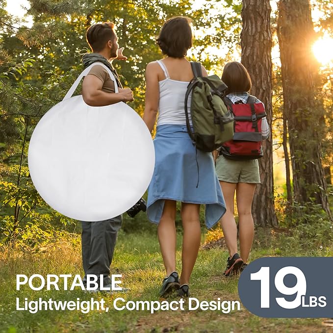 Alvantor Pop Up Screen House Gazebo with Mosquito Netting, Instant UV Resistant Sun Shelter for Patio & Backyard, Portable Canopy Tent for 2-10 Person