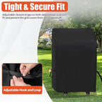 iCOVER Small Grill Cover - 30 inch Two Burner BBQ Gas Grills Covers 600D Heavy Duty Waterproof, Fits Weber/Char-Broil/Brinkmann/Nexgrill/Jenn Air/Pit Boss 3 Series with Collapsed Side Tables