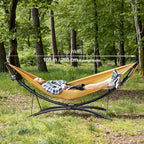 anymaka Set Up in 3 Seconds Hammock Stand - 550 LBS Capacity - Portable Hammock Stand Stable on Any Terrain, Weather Resistant Ocean Blue