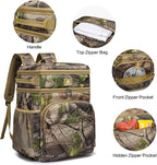 Laripwit 54/40 Cans Backpack Cooler Insulated Leak-Proof Large Cooler Backpack Double Deck Lunch Backpack for Men Women - Perfect Soft Cooler Bag for Tactical, Camping, Picnic, Beach, Hiking