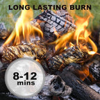 150 Pcs Fire Starter - Natural Fire Starters for Fireplace, Pellet Stove, BBQ, Pizza Oven, Fire Pit &Chimney, Fire Starters for Grill, Charcoal Starter