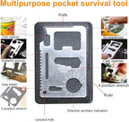 EMDMAK Survival Kit Outdoor Emergency Gear Kit for Camping Hiking Travelling or Adventures (Black)