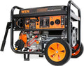 WEN DF1100X 11000-Watt Electric Start Portable Generator with Wheel Kit and CO Shutdown Sensor, Black