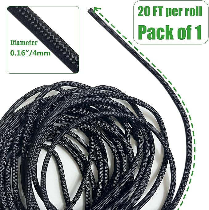 Patio Umbrella Replacement Cord Line 0.16" Diameter,Heavy Duty Patio Umbrella Nylon Rope,Outdoor Camping Utility Rope String