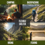 New ThermoShield™ Technology – Ultimate 2-Person Ultralight Mylar Survival Tent with Reinforced Paracord & Emergency Whistle • All-Weather Protection for Hiking, Camping & Survival Kits