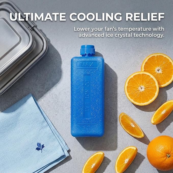 Angoily Reusable Ice Packs for Fan Air Cooler Portable Ac Ice Packs 4.53X1.57X1.18 Inches Cooling Blocks for Evaporative Air Conditioner and Camping Cooler Accessories